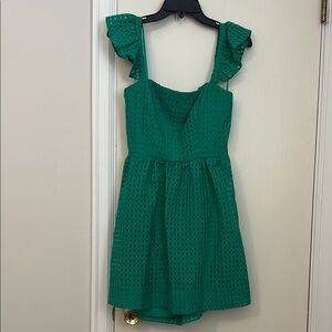 Elegant Green Sleeveless Dress